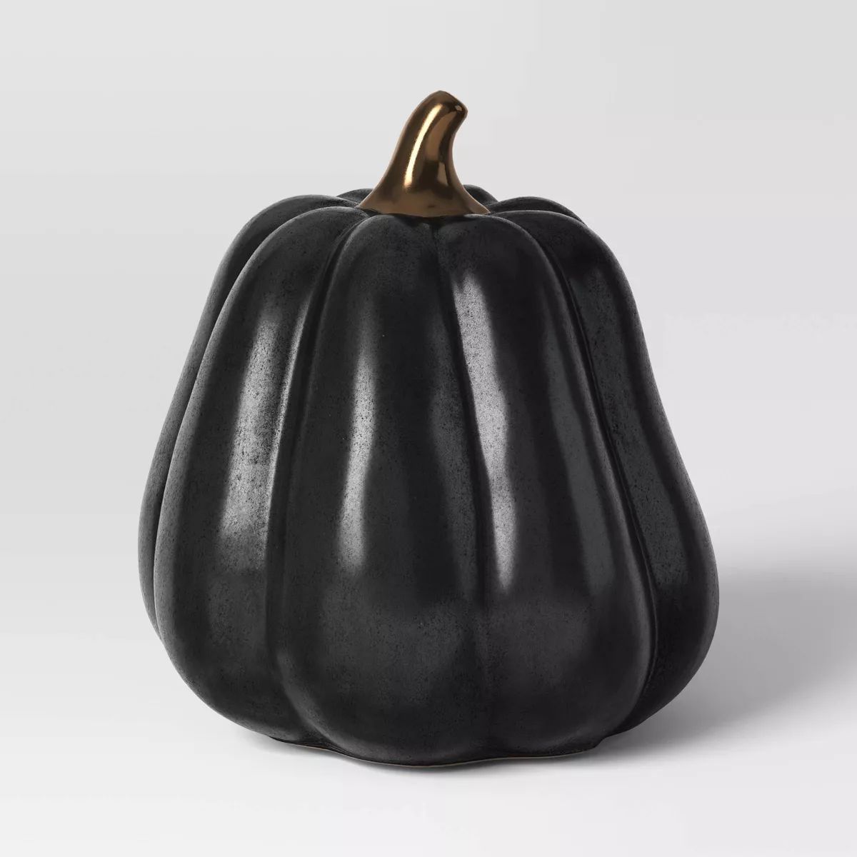 XL Patina Ceramic Pumpkin Figurine Black - Threshold™ | Target