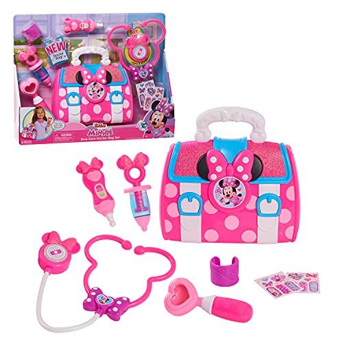Disney Junior’s Minnie Mouse Bow-Care Doctor Bag Set Includes a Lights and Sounds Stethoscope, by Ju | Amazon (US)