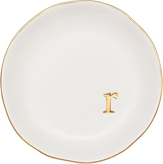 COLLECTIVE HOME - Ceramic Jewelry Tray, Decorative Trinket Dish for Rings Earrings Necklaces Brac... | Amazon (US)