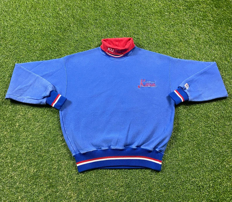 Vintage University of Kansas Jayhawks Crewneck Sweatshirt Size - Etsy | Etsy (US)