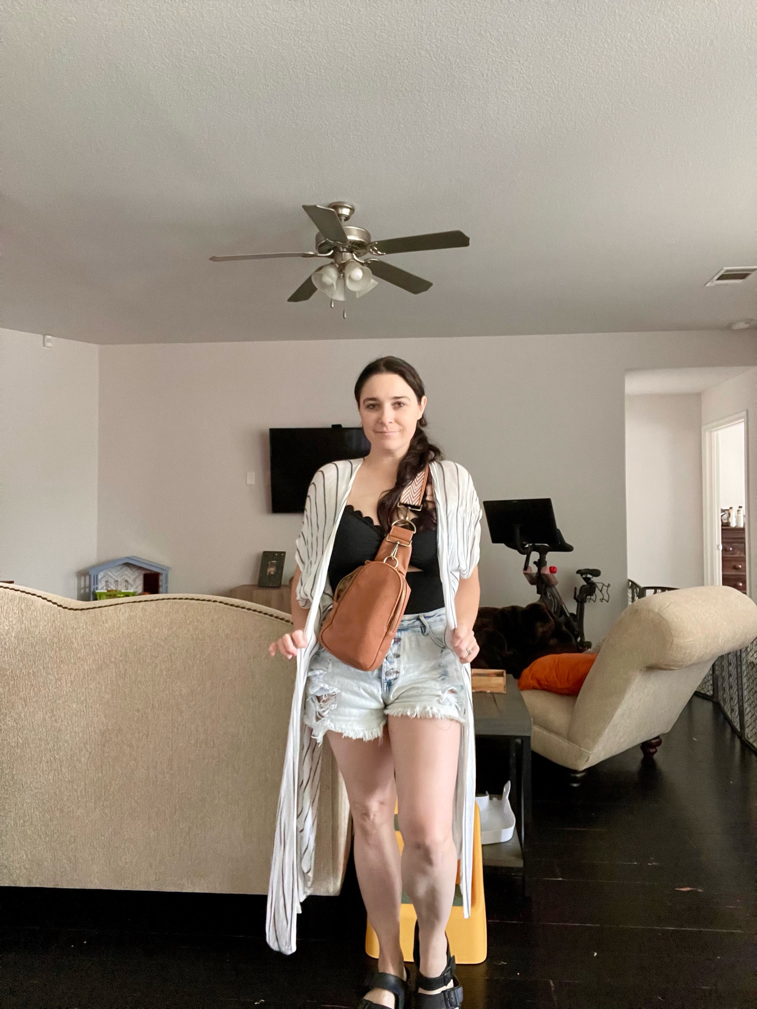 Pool day outfit | Amazon swim suit | Jean shorts | beach outfit | swim cover up | Liberty sling bag | Birkenstock 

#LTKFindsUnder100 #LTKStyleTip #LTKSwim