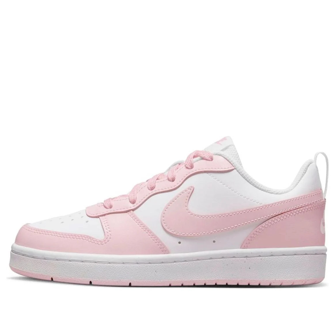 (GS) Nike Court Borough Low 2 SE 'White Pink Foam' DQ0492-100 | KICKS CREW