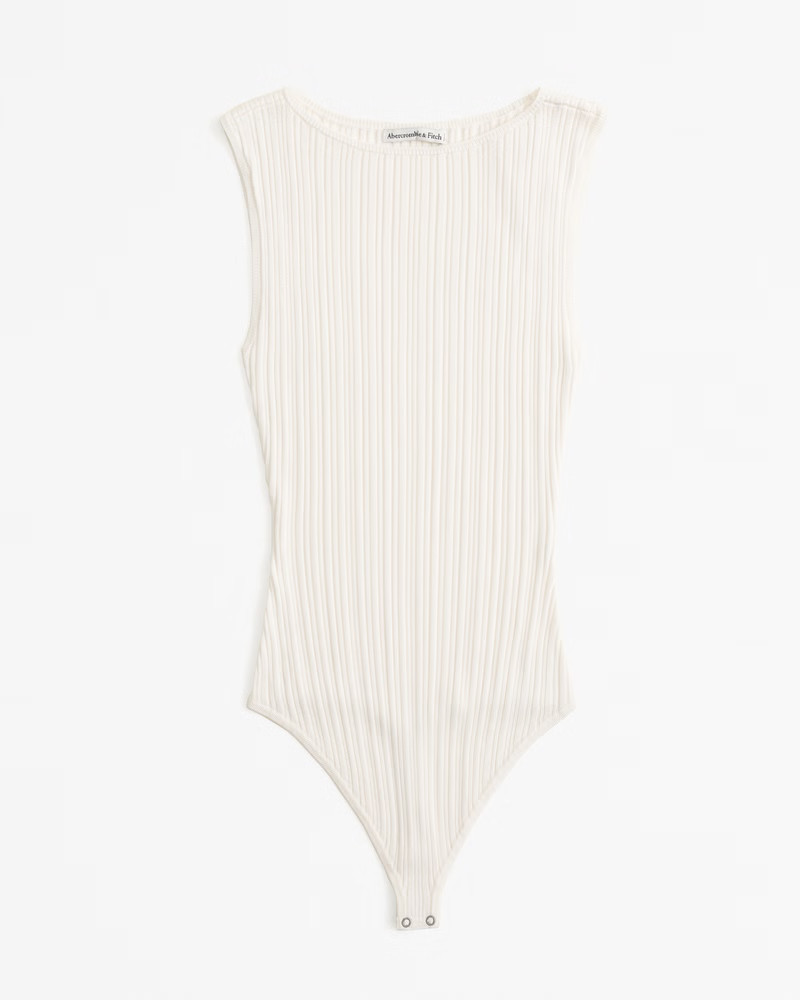 Glossy Slash Bodysuit | Abercrombie & Fitch (US)