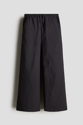 H & M - Linen-Blend Pants - Black | H&M (US + CA)