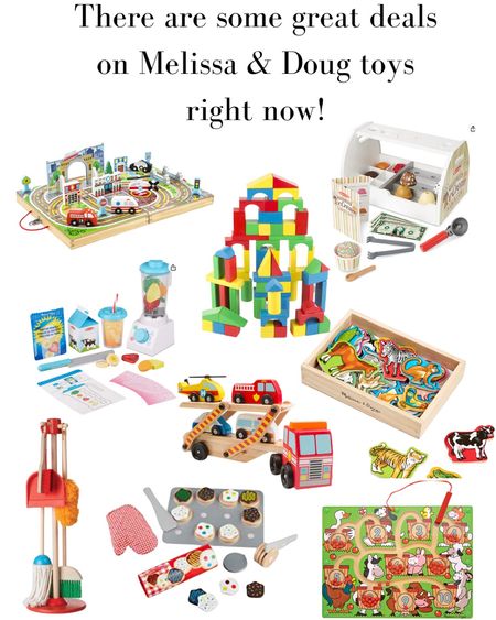 These Melissa & Doug toys make such nice Christmas gifts for kids. These are toys that my kids go back to over and over. 

#LTKsalealert #LTKkids #LTKfamily