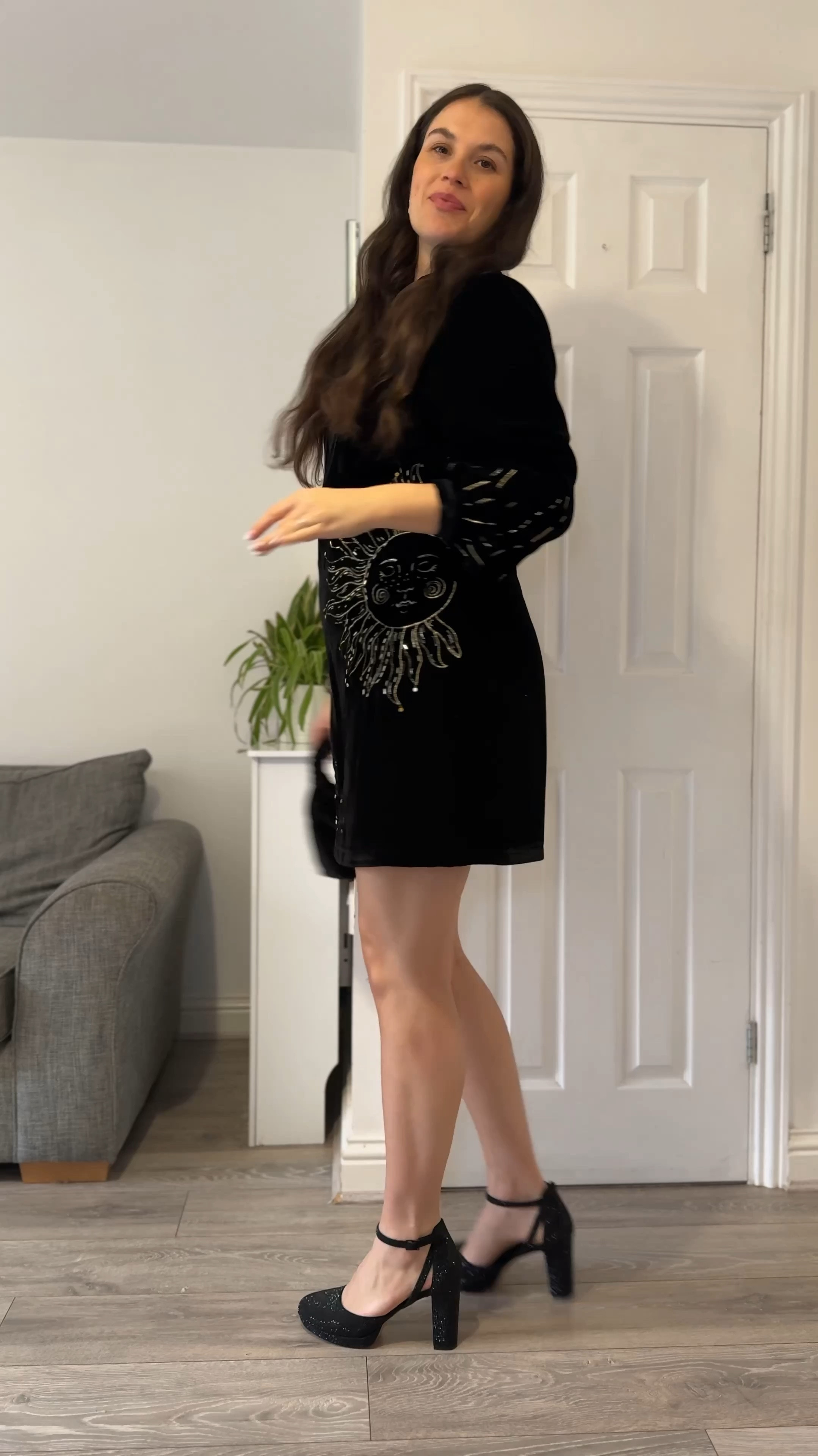 This ‘Celestial Skies Velvet Dress’ 🌙 🌑 ✨ 

I just think this is so beautiful, look at that detailing - wow - and you can’t really ever go wrong with a LBD. 

I’m thinking bare legs and big heels or sheer black tights and heeled ankle boots. 

Dress @joebrowns ad/pr #christmasoutfits #christmaspartyoutfit #christmaspartyideas #velvet #velvetdress #sparkleseason


#LTKuk #LTKmaternity #LTKwinter