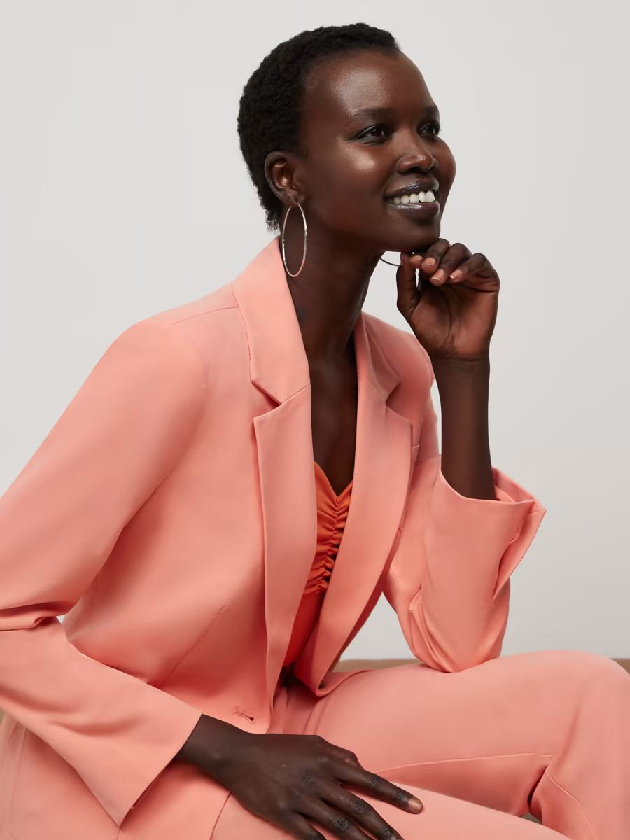 Single-Button Patch-Pocket Blazer | New York & Company