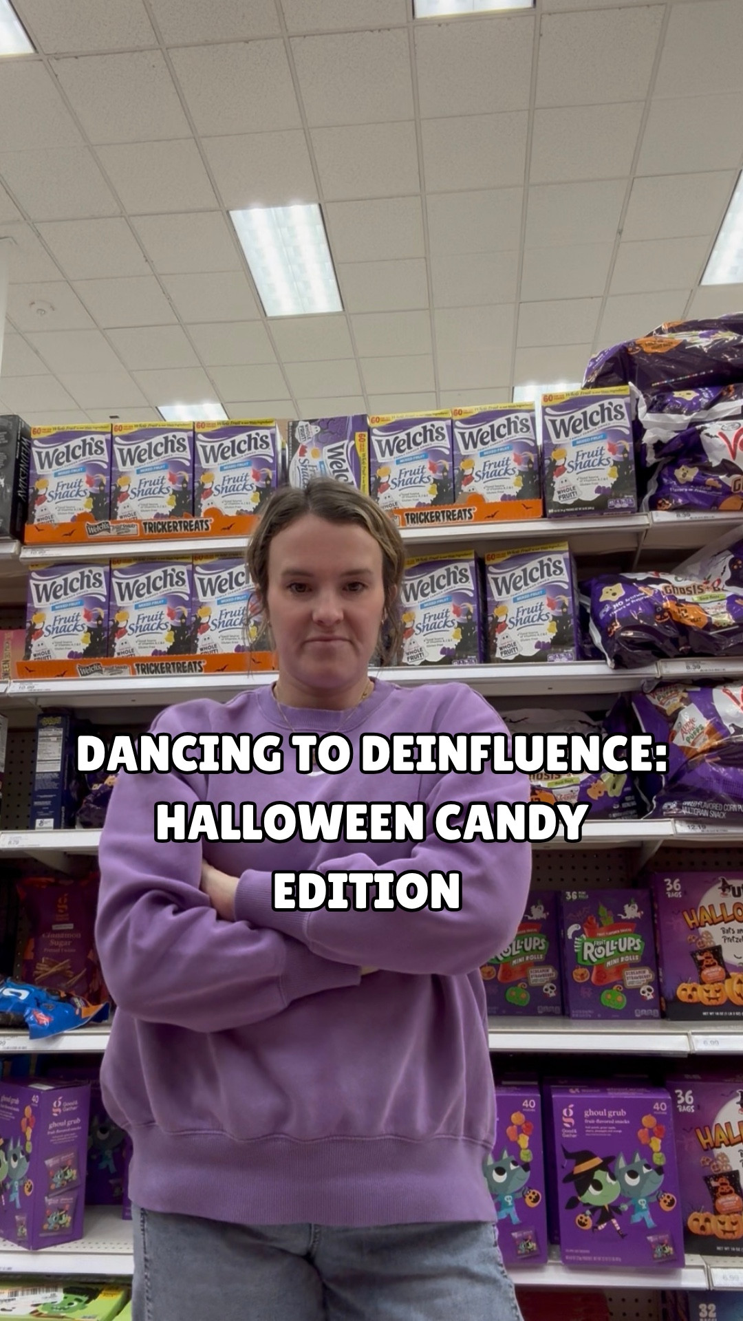 I’m sure the person watching the Target security camera footage was have a good ol’ time watching me film this 

All target Halloween candy is on sale right now just FYI!

#LTKFamily #LTKSaleAlert #LTKHalloween
