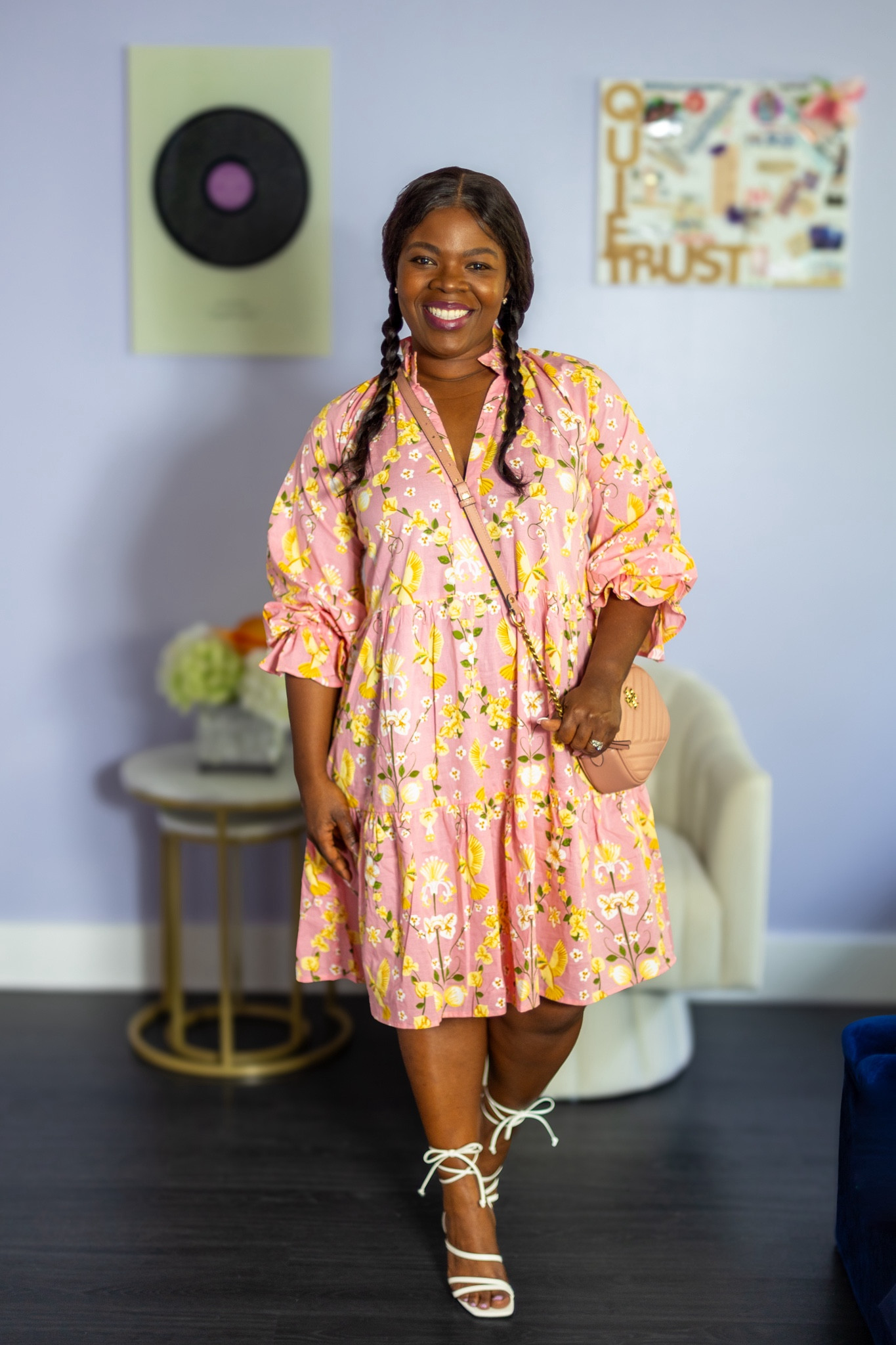 Get this cute pink floral midi dress for this summer! Complete the look with stylish white heels and a cute crossbody bag, and you're good to go!
#outfitidea #summerfashion #transitionstyle #dressylook

#LTKSeasonal #LTKStyleTip #LTKItBag