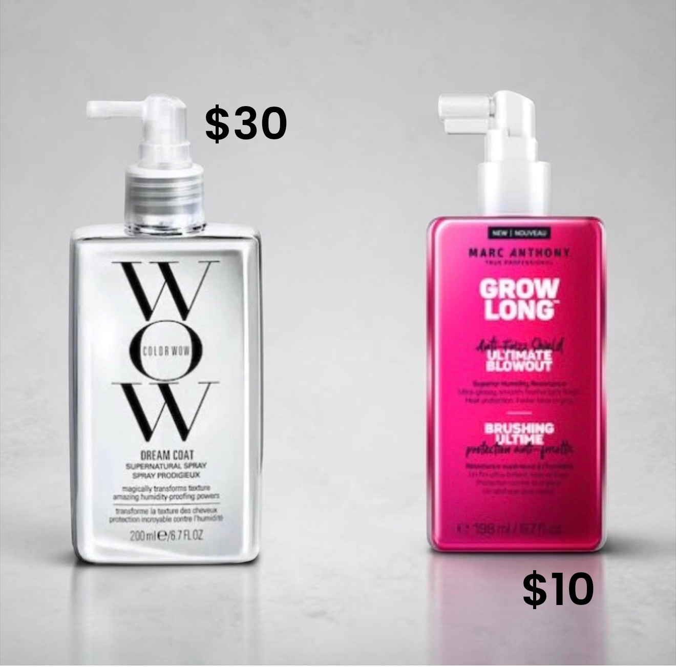 Blurb:
Glossy, humidity-proof hair without the salon price 💁‍♀️ this drugstore spray mimics that viral glass-hair finish while keeping frizz in check and blowouts smooth, sleek, and shiny all day.

39 words (/ style):
glassyhair / frizzfree / humidityproof / blowoutready / sleekhair / shinylocks / budgetbeauty / hairdupe / drugstorefinds / smoothfinish / hairgoals / antihumidity / glossyvibes / hairstyling / beautyfind / salonresults / affordableglam / silkystrands / hairroutine / dupealert

Hashtags:
#hairdupe #colorwowdupe #drugstorebeauty #frizzfreehair #blowoutstyle #glassyhair #haircarefinds #beautydupes #affordablebeauty #hairtiktok