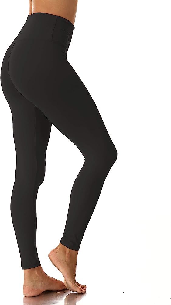 High Waisted Leggings for Women-Tummy Control and Elastic Opaque Slim Yoga Pants | Amazon (US)