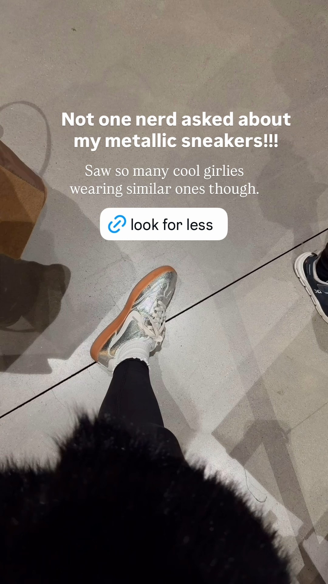 Metallic sneakers are so in right now! My alo leggings are also on sale!! Both run true to size. Everything linked does!! 

#LTKCyberWeek #LTKGiftGuide #LTKHoliday