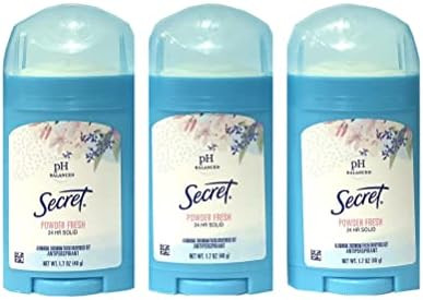 Secret Secret Anti-Perspirant Deodorant Wide Solid Powder Fresh, Powder Fresh, 1.7 Ounce (Pack of... | Amazon (US)