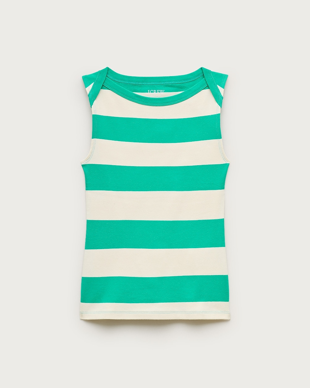 Perfect-fit boatneck tank top in stripe | J. Crew US