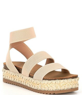 Girls' J-Krissy Raffia Embroidered Platform Sandals (Youth) | Dillard's