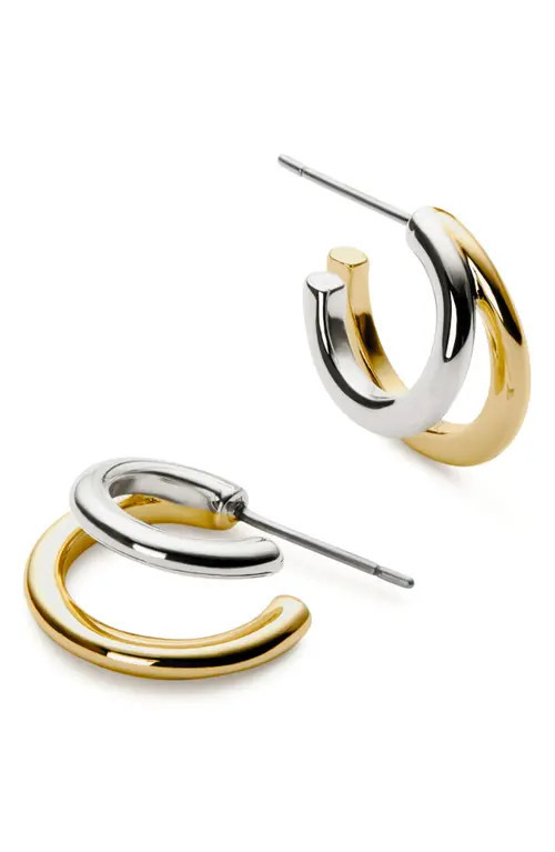 Ana Luisa Scarlet Double Hoop Earrings in Two Tone at Nordstrom | Nordstrom