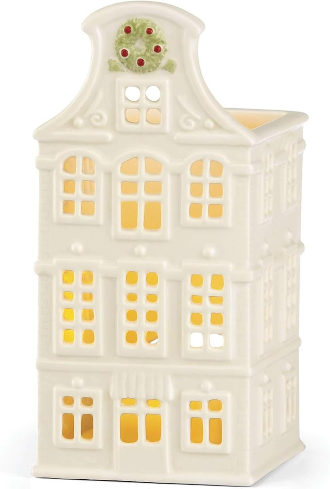 Lenox 886873 Light-Up Canal House Wreath Votive | Amazon (US)