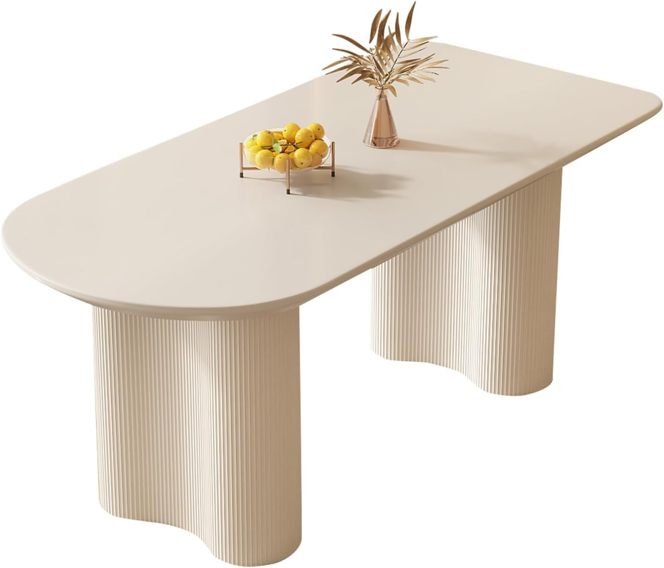 Miuuod 62.9" Single Kitchen & Dining Table for Dinner Room,Long Console Table for 4-8 People,Cent... | Amazon (US)