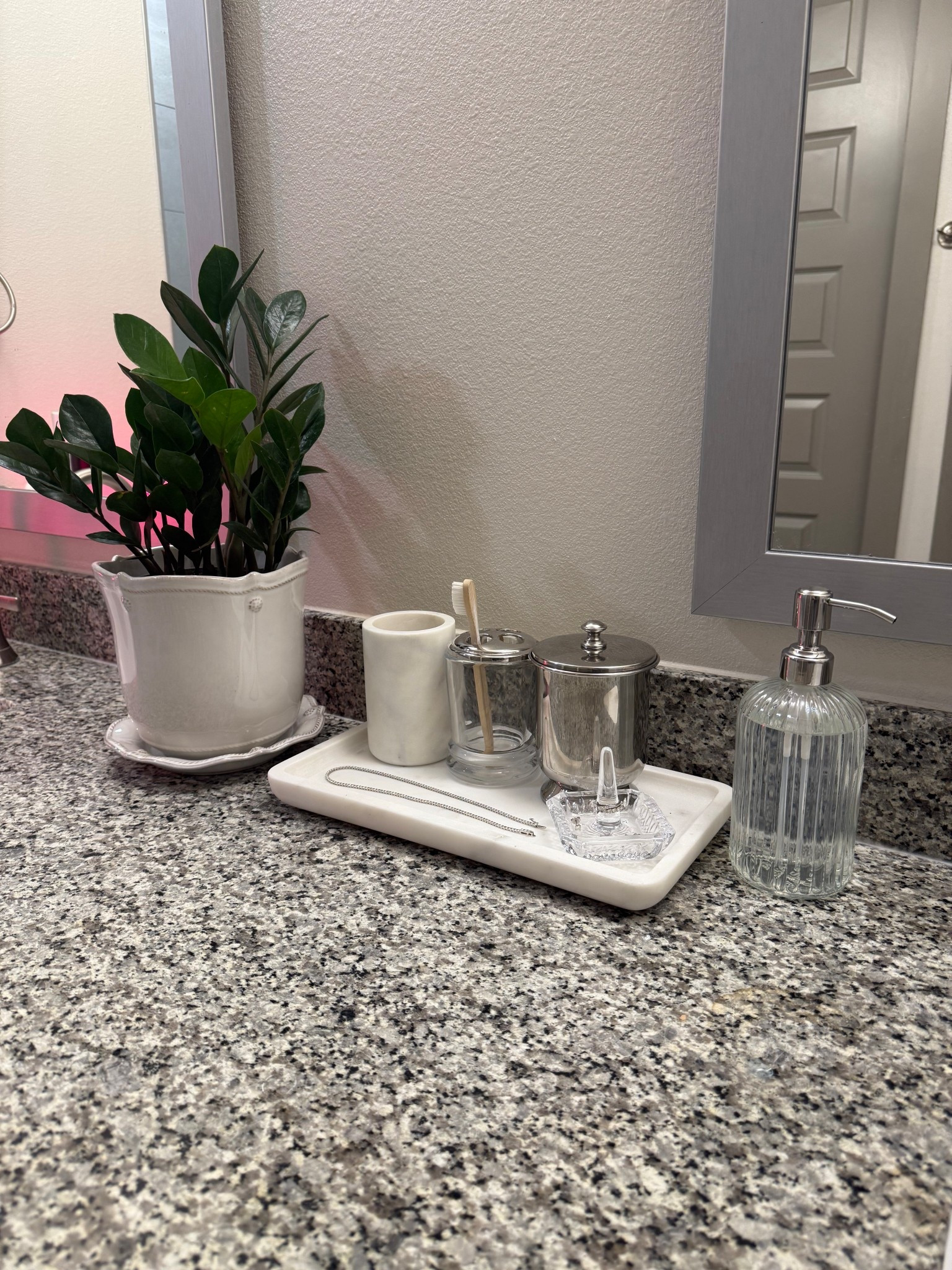 Obsessed with my bathroom counter accessories!!! Still working on decorating day by day! 

#LTKHome #LTKStyleTip