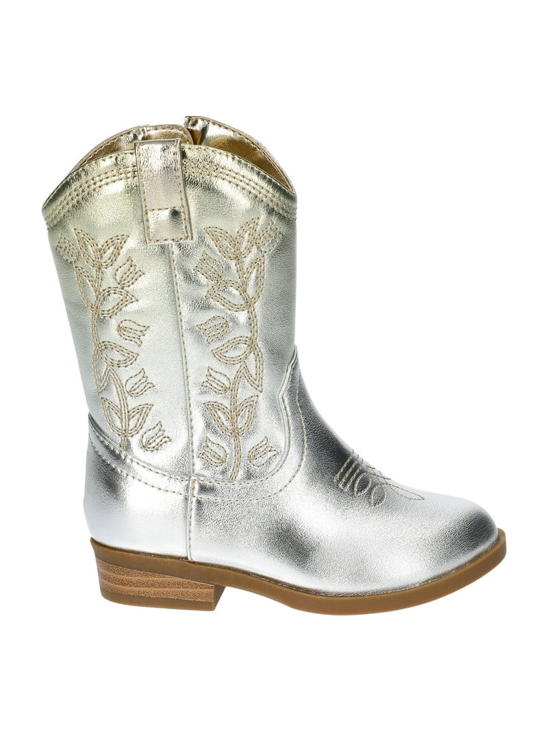 Wonder Nation Toddler and Girls' Metallic Ombre Western Cowgirl Boots | Walmart (US)