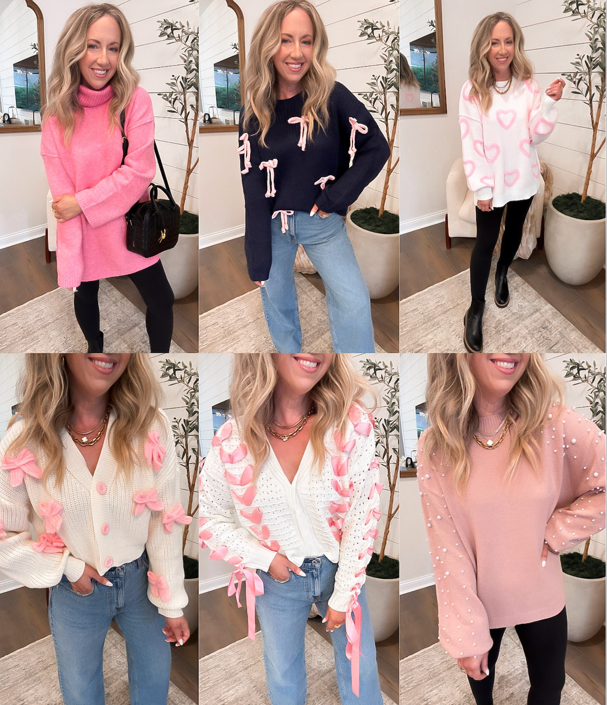 Valentine's Day sweaters all from Amazon 💕 pink sweater, pink bows and ribbon, hearts, festive style, vday, teacher outfit, work outfit, date night, trending sweaters, girly style, affordable Amazon fashion.  

 #LTKootd #LTKSeasonal #LTKFindsUnder50