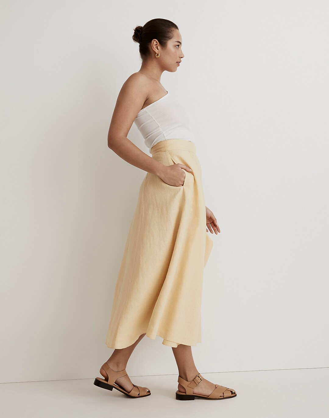 100% Linen Maxi Skirt | Madewell