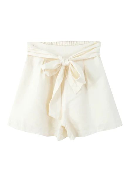'Elle' Linen Paper Bag Shorts (2 Colors) | Goodnight Macaroon
