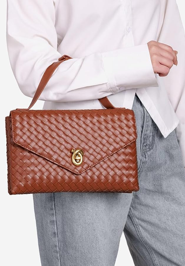 Woven Bags for Women Clutch Bag Cross Body Bag Trendy Totes Hobo Purse Summer Shoulder Bag Handba... | Amazon (US)