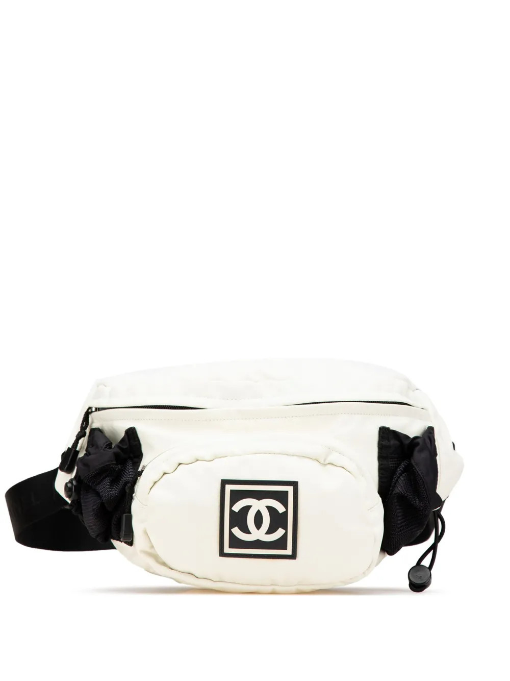 CHANEL Pre-Owned 2003-2004 CC Sports Line Nylon belt bag - Black | Farfetch Global