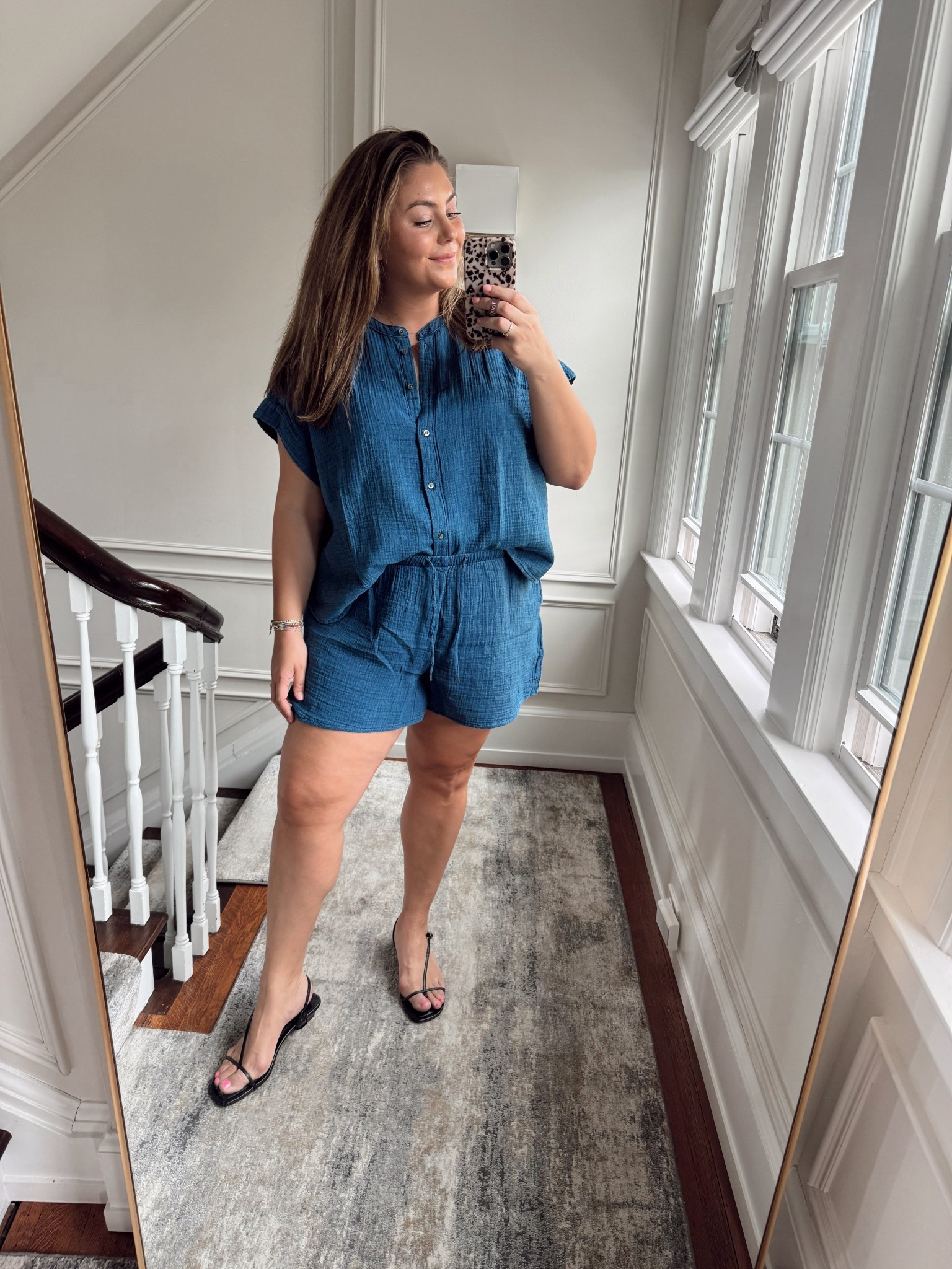 Wearing size XXL in both top & shorts. Use CARALYNMIRAND at Loopy Cases. 

#LTKSeasonal #LTKMidsize #LTKStyleTip