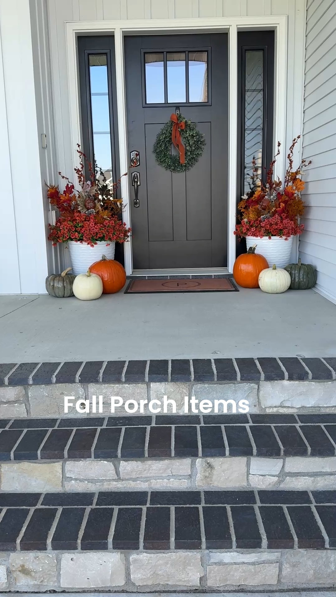 Skip the real mums and grab these artificial mums from Amazon that you can re-use each year instead!  

I have 2 in each of these larger pots from Walmart! 

My personalized doormat from Ruggable is also washable so you don’t have to keep buying new ones of those either!  

#LTKHome #LTKSeasonal