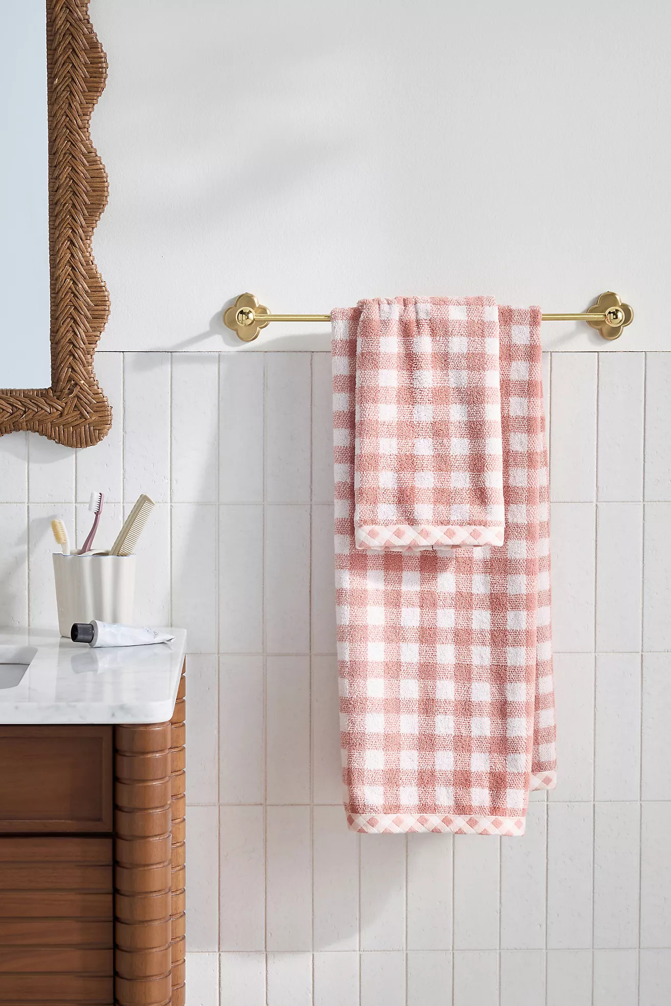 Gingham Cotton Woven Towel Collection | Anthropologie (US)