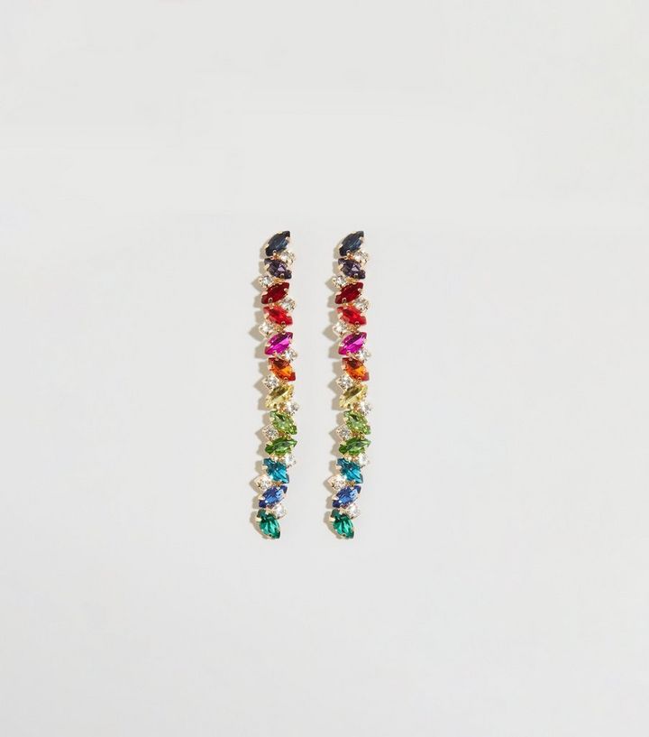 Rainbow Premium Gem Drop Earrings | New Look | New Look (UK)