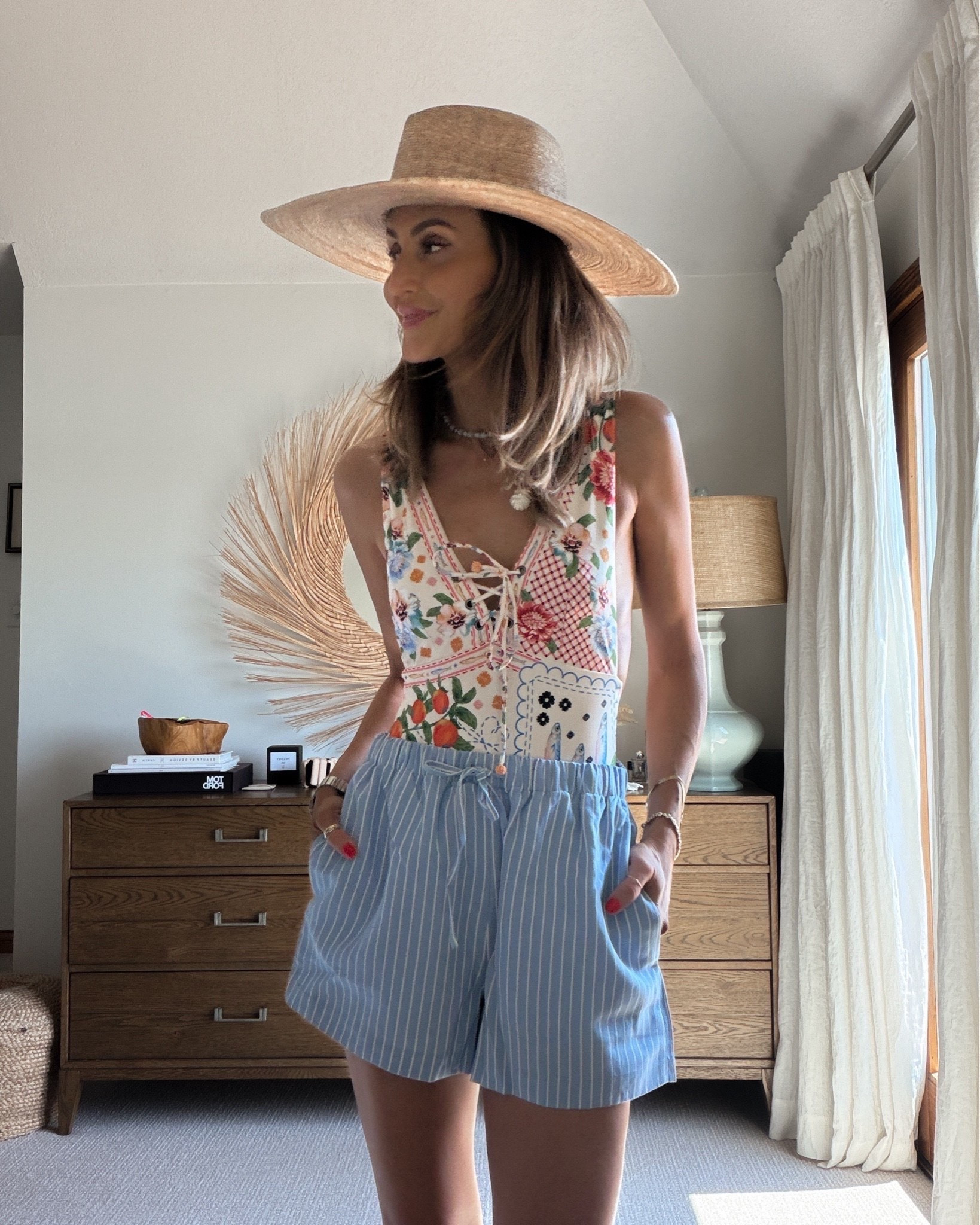 The cutest printed one piece suit with a cheeky fit but super flattering! Size small

#LTKSwim #LTKTravel #LTKOver40