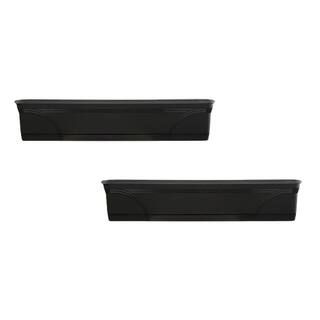 Southern Patio 36 in. Medallion Hanging Windowsill Resin Garden Box Planter (2-Pack) 2 x SPAT-MB3... | The Home Depot