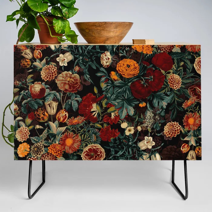 EXOTIC GARDEN - NIGHT XXI Credenza | Society6