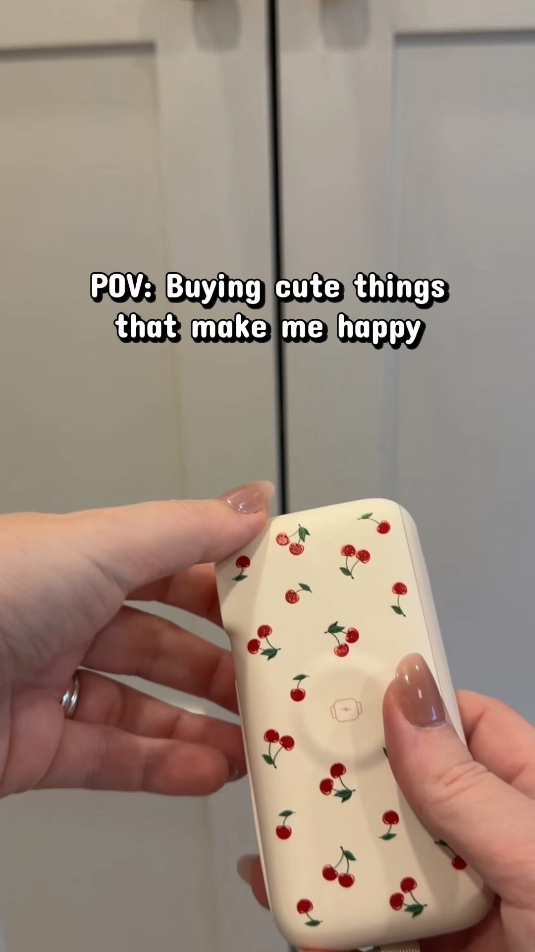 This portable power bank plugs into the wall and has the usb charging cord built in! 

Power bank, portable power bank, cute power bank, cute phone charger, cherry power bank, girly travel must have

#LTKHome #LTKmomlife #LTKTravel