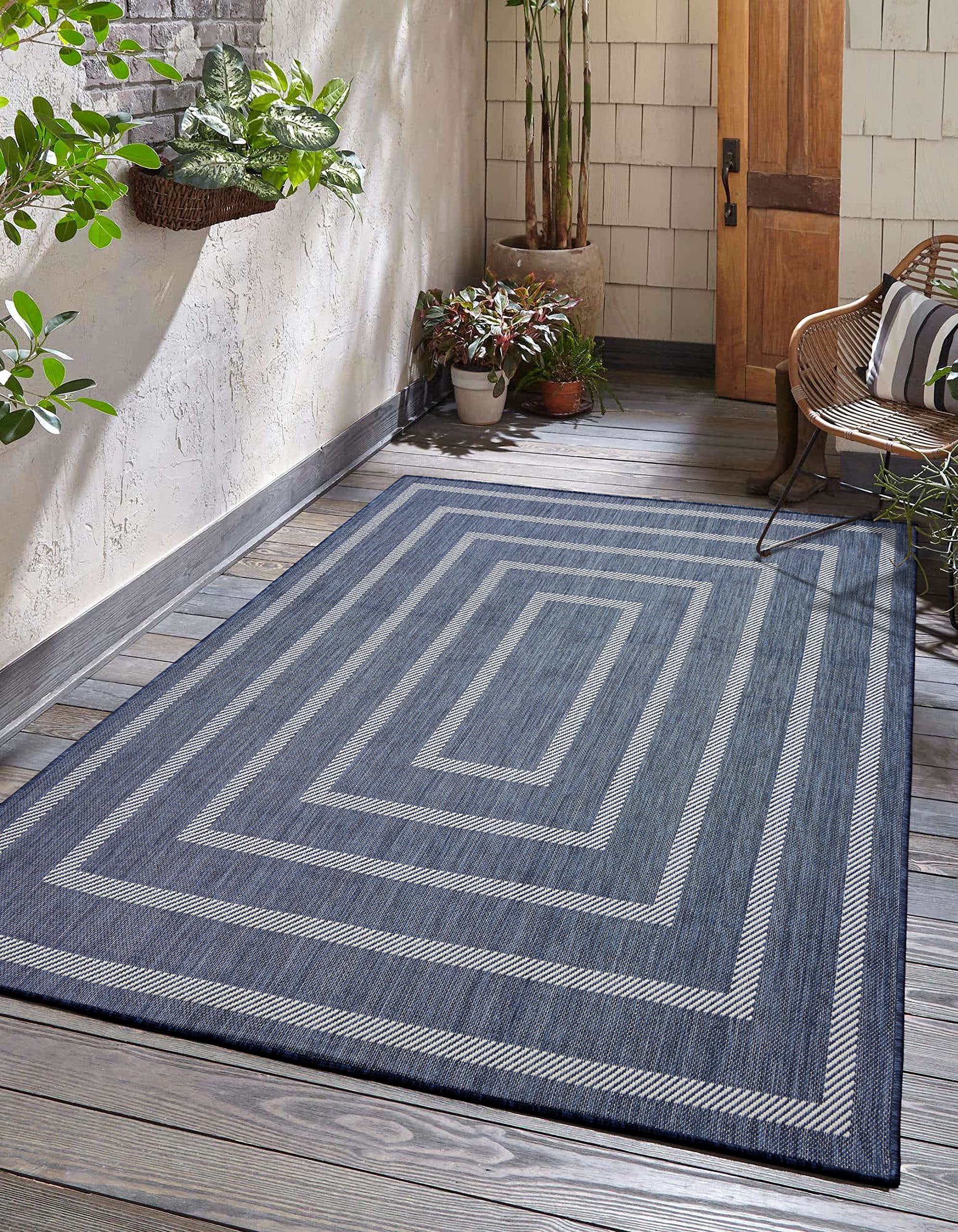 Adiva Rugs Outdoor Indoor Area Rug, Weather Resistant, Easy to Clean, Stain Resistant Floor Mat f... | Amazon (US)