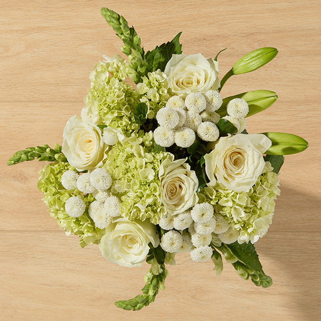 White Hydrangea & Lily Bouquet - The Bouqs Co. | The Bouqs Co.