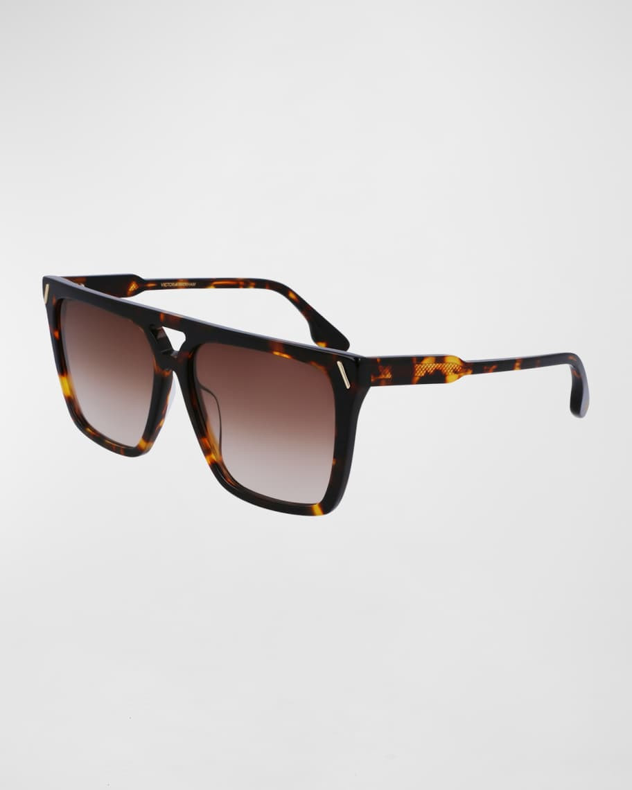 Guilloché Acetate Aviator Sunglasses | Neiman Marcus