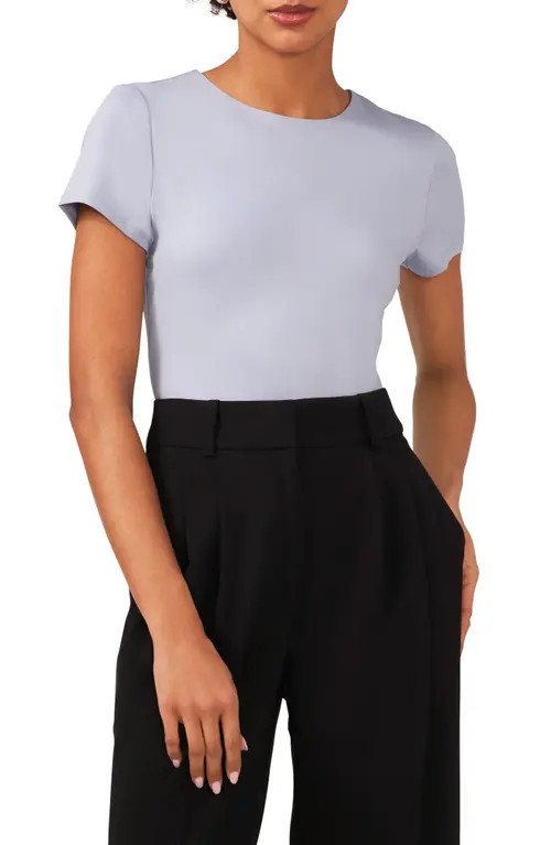 halogen(r) Essential Compression T-Shirt in Slate Blue at Nordstrom, Size X-Small | Nordstrom
