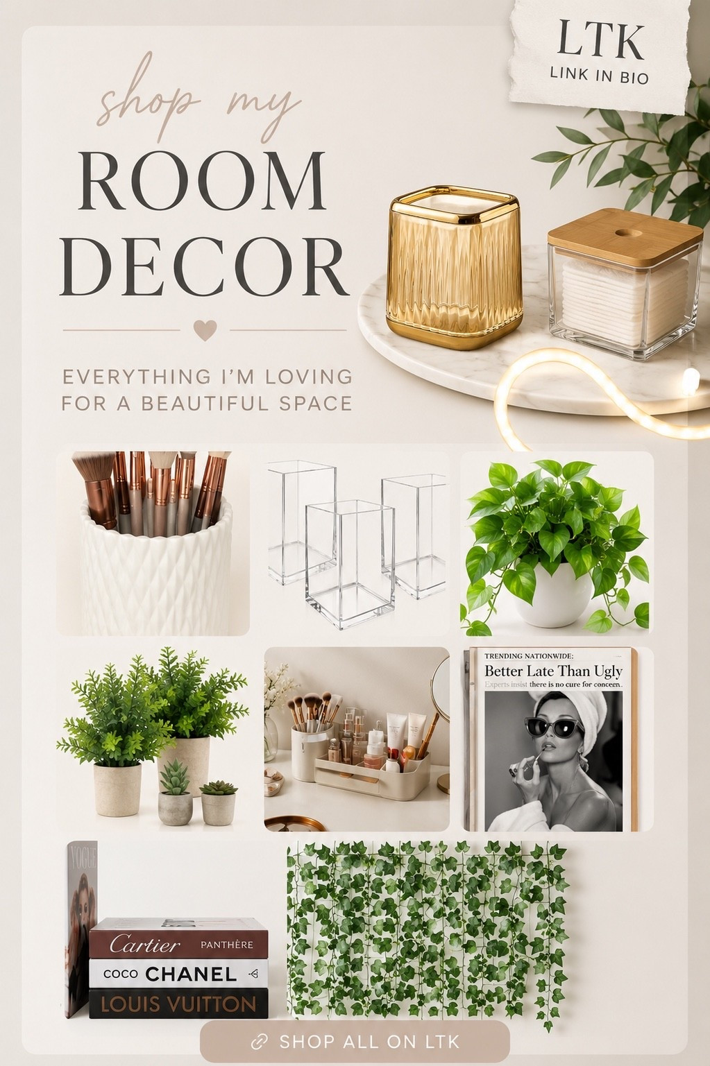 Room Decor Finds I’m Currently Ordering 🤍A few of these pieces are already on the way to my room ✨ I’ve been loving the clean neutral aesthetic lately and these decor finds are perfect for making your space feel cozy, feminine, and Pinterest-inspired. Sharing all my current home decor favorites linked here 🤍 #LTKHome #NeutralDecor #RoomInspo #VanitySetup #AmazonHomeFinds

#LTKHome #LTKSeasonal #LTKvlog