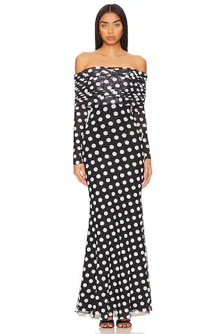 AFRM Thelma Dress in Diagonal Dot from Revolve.com | Revolve Clothing (Global)