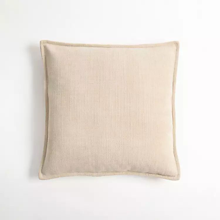 Sand Chenille Throw Pillow | Kirkland's Home