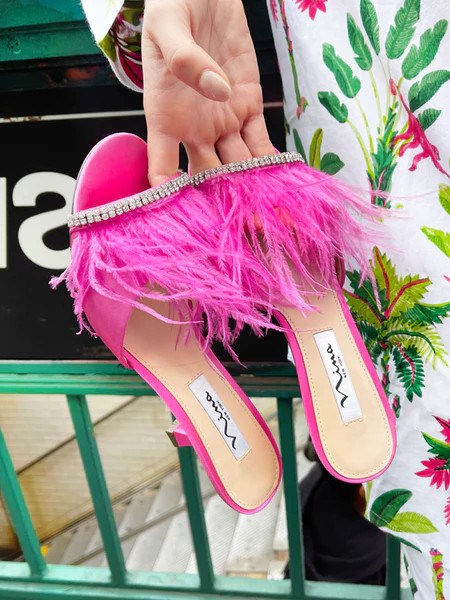 KAT-ULTRA PINK-CRYSTAL SATIN | Nina Shoes