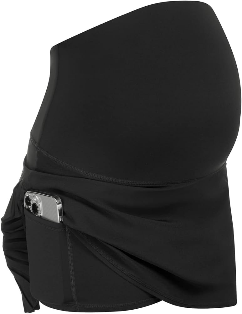 Maacie Maternity Tennis Skirts Pleated Golf Skorts Lightweight Athletic Activewear with Inner Sho... | Amazon (US)