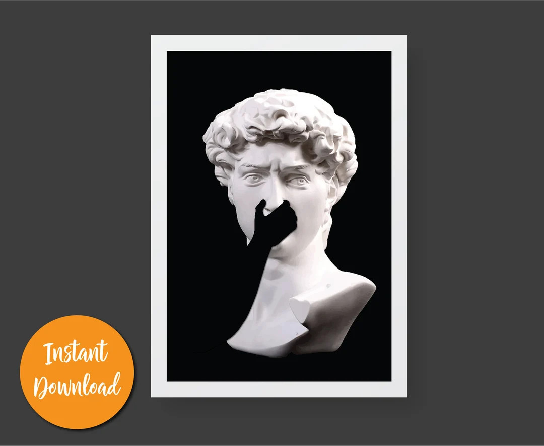 Funny Bathroom Wall Decor, Classic Artwork for Bathroom, Funny Restroom Art, Bad Smell Printable ... | Etsy (US)