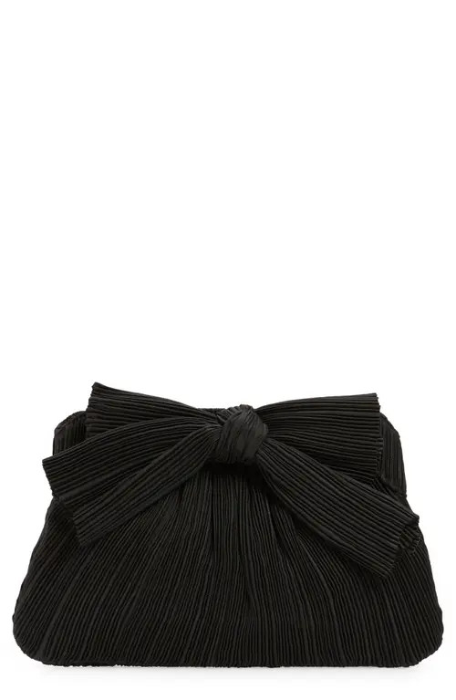 Loeffler Randall Rayne Plissé Clutch in Black at Nordstrom, Size No Size | Nordstrom