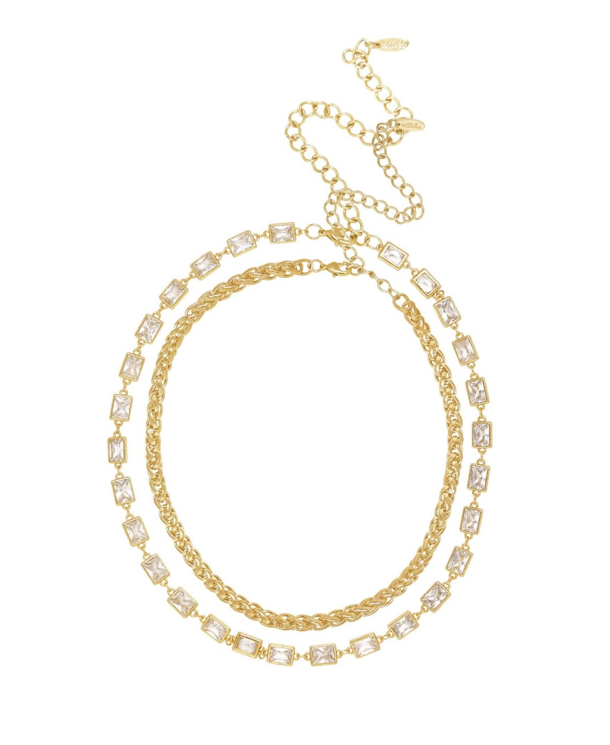 Ettika Double The Trouble Crystal and 18K Gold Chain Women's Necklace Set | Macys (US)