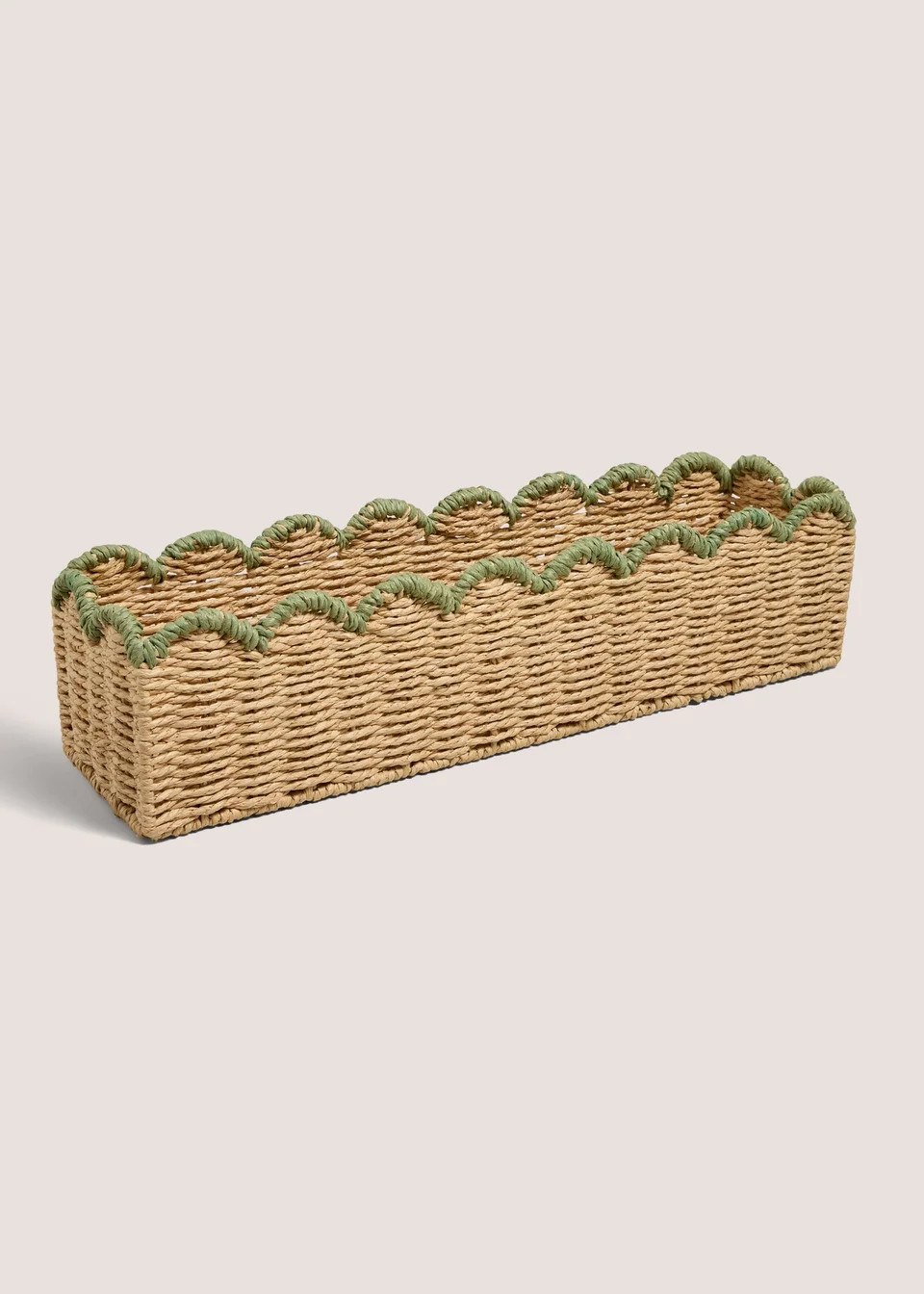 Scallop Edge Storage Basket Tray | Matalan (UK)